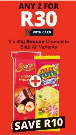 Checkers Beacon Chocolate Slab All Variants offer