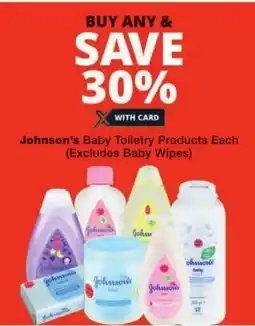 Checkers Johnson's Baby Toiletry Products Each offer