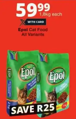 Checkers Epol Cat Food All Variants offer