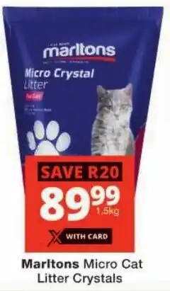 Checkers Marltons Micro Cat Litter Crystals offer