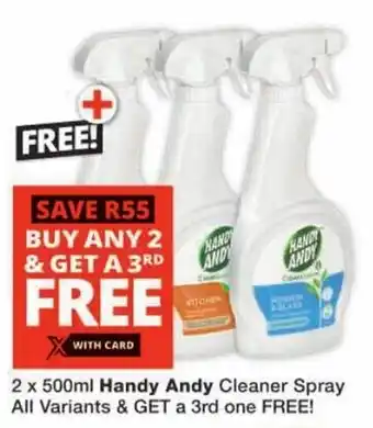 Checkers Handy Andy Cleaner Spray All Variants offer