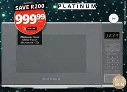 Checkers Platinum Glass Mirror Finish Microwave offer