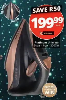 Checkers Platinum Ultimate Steam Iron offer