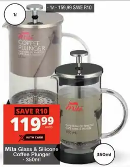 Checkers Mila Glass & Silicone Coffee Plunger offer