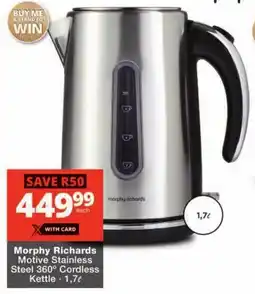 Morphy Richards Motive Stainless Steel 360° Cordless Kettle