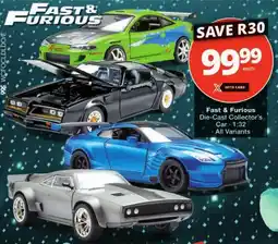 Checkers Fast & Furious Die-Cast Collector's Car 1:32 offer