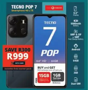 Checkers Tecno Pop 7 offer