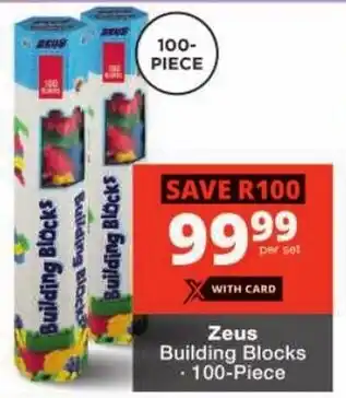 Checkers Zeus Building Blocks offer