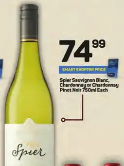 Pick n Pay Liquor Spier Sauvignon Blanc, Chardonnay or Chardonnay Pinot Noir offer