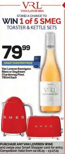 Pick n Pay Liquor Van Loveren Sauvignon Blanc or Daydream Chardonnay Pinot offer