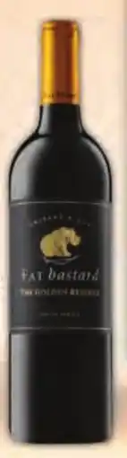 Pick n Pay Liquor Fat Bastard The Golden Reserve, Cabernet Sauvignon, Pinotage, Merlot or Shiraz offer