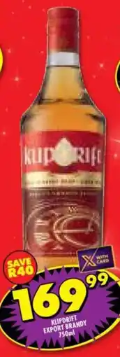 Shoprite Liquor Klipdrift export brandy offer