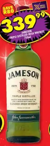 Shoprite Liquor Jameson triple distilled irish whiskey offer