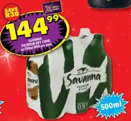 Shoprite Liquor Savanna premium dry cider nrb offer
