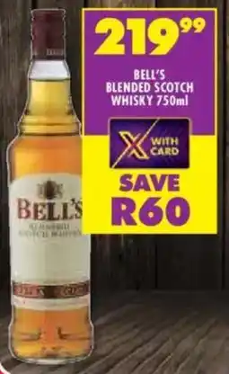 Shoprite Liquor Bell's blended scotch whisky offer