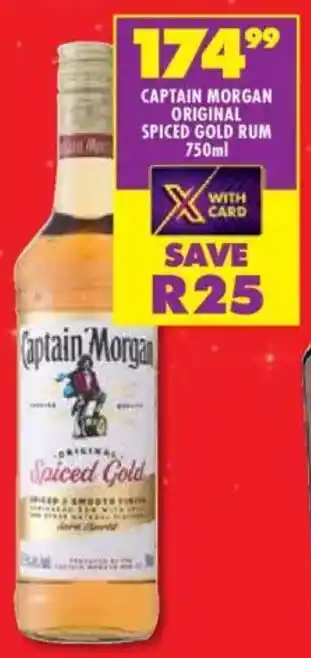 Shoprite Liquor Captain morgan original spiced gold rum offer