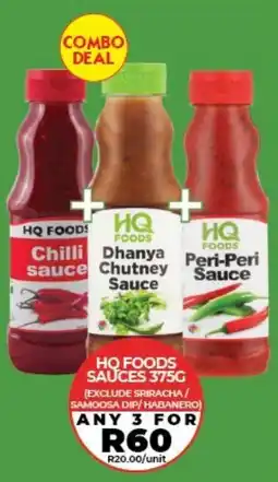 1UP Hq foods sauces offer