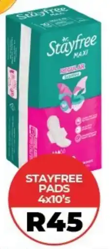1UP Stayfree pads offer