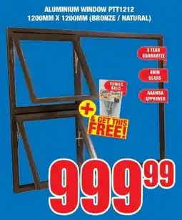 Boxer Build Aluminium window ptt1212 offer