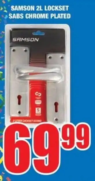 Boxer Build Samson 2l lockset sabs chrome plated offer