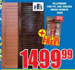Boxer Build Hillermann pine fpl obh/ oregon imbuia varnish door offer