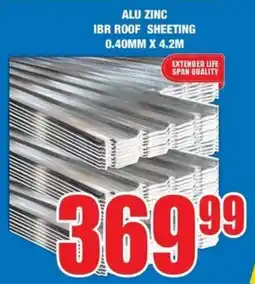 Boxer Build Alu zinc ibr roof sheeting offer