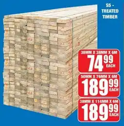 Boxer Build S5 treated timber offer