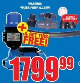 Boxer Build Warthog water pump 0.37kw offer