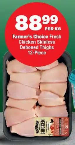 OK Foods Farmer's Choice Fresh Chicken Skinless Deboned Thighs offer
