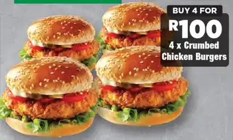 OK Foods Crumbed Chicken Burgers offer