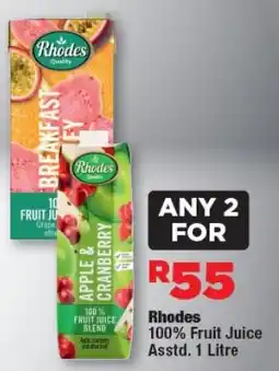 OK Foods Rhodes 100% Fruit Juice Asstd. offer