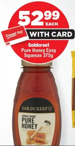OK Foods Goldcrest Pure Honey Easy Squeeze offer