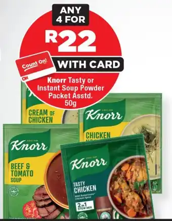 OK Foods Knorr Tasty or Instant Soup Powder Packet Asstd. offer