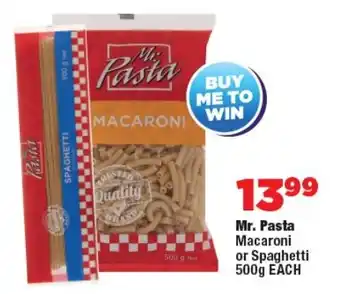OK Foods Mr. Pasta Macaroni or Spaghetti offer