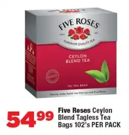 OK Foods Five Roses Ceylon Blend Tagless Tea Bags offer