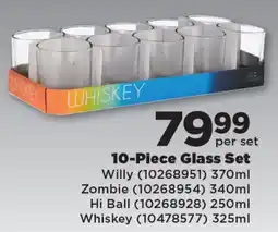 OK Foods 10-Piece Glass Set offer