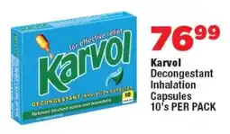 OK Foods Karvol Decongestant Inhalation Capsules offer