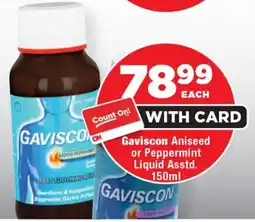 OK Foods Gaviscon Aniseed or Peppermint Liquid Asstd. offer