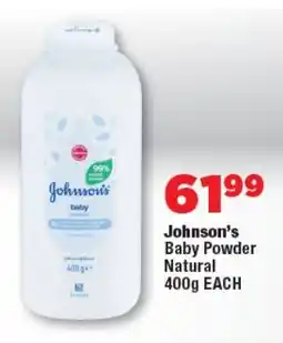 OK Foods Johnson's Baby Powder Natural offer