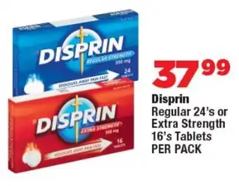 OK Foods Disprin Regular or Extra Strength Tablets offer