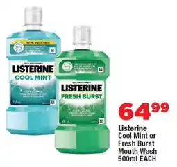 OK Foods Listerine Cool Mint or Fresh Burst Mouth Wash offer