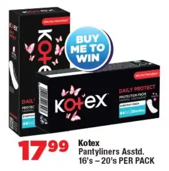 OK Foods Kotex Pantyliners Asstd. offer