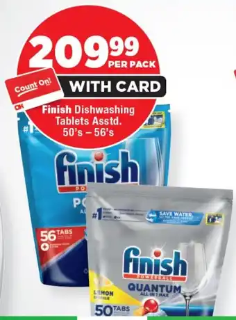 OK Foods Finish Dishwashing Tablets Asstd. offer