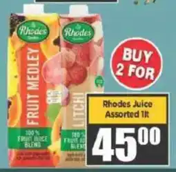 Rhodes Juice Assorted