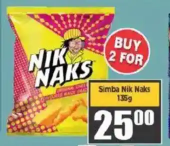 Big Save Simba Nik Naks offer