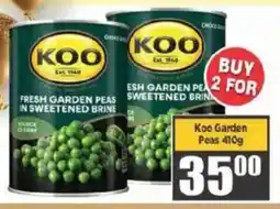 Big Save Koo Garden Peas offer