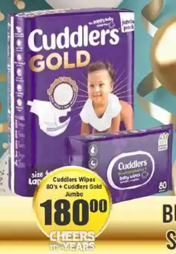 Big Save Cuddlers Wipes + Cuddlers Gold Jumbo offer