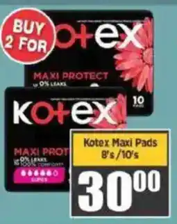 Big Save Kotex Maxi Pads offer