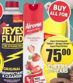 Big Save Jeyes Homeguard + Airoma + Jeyes Fluid offer