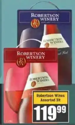Big Save Robertson Wines Assorted offer